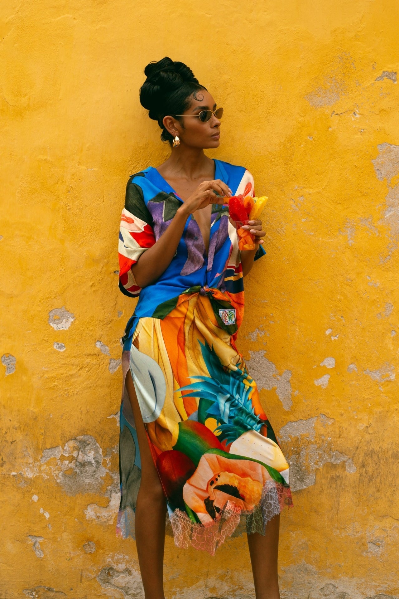 Salpicon Silk Skirt