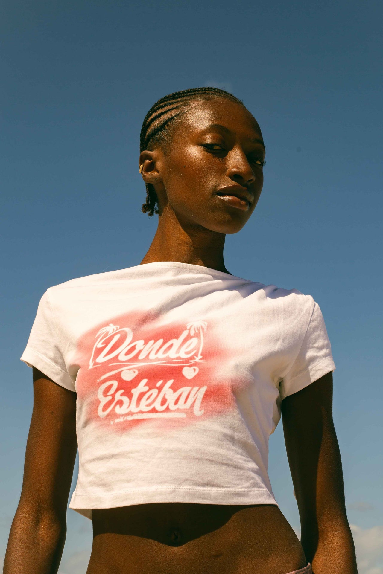 Bazurto Spray Crop Top