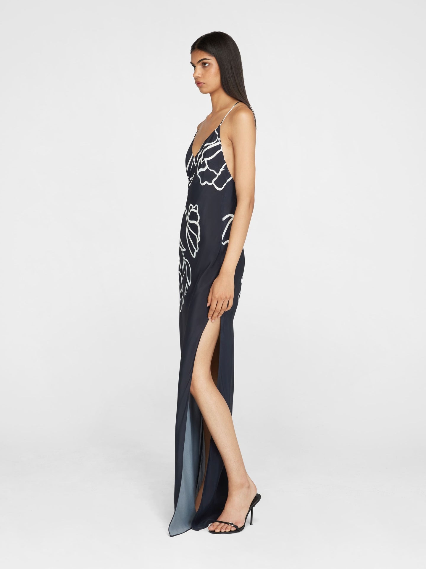 Tulipanes Silk Long Dress