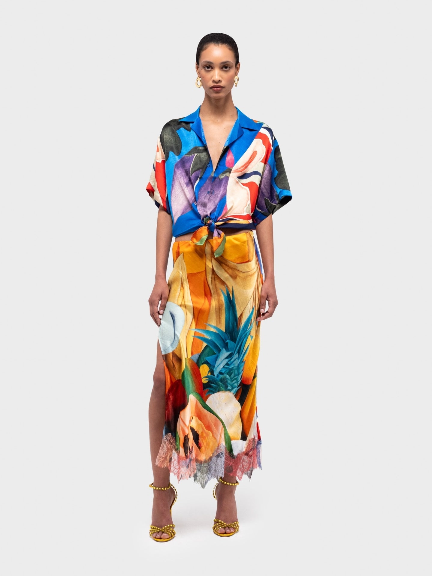 Salpicon Silk Skirt