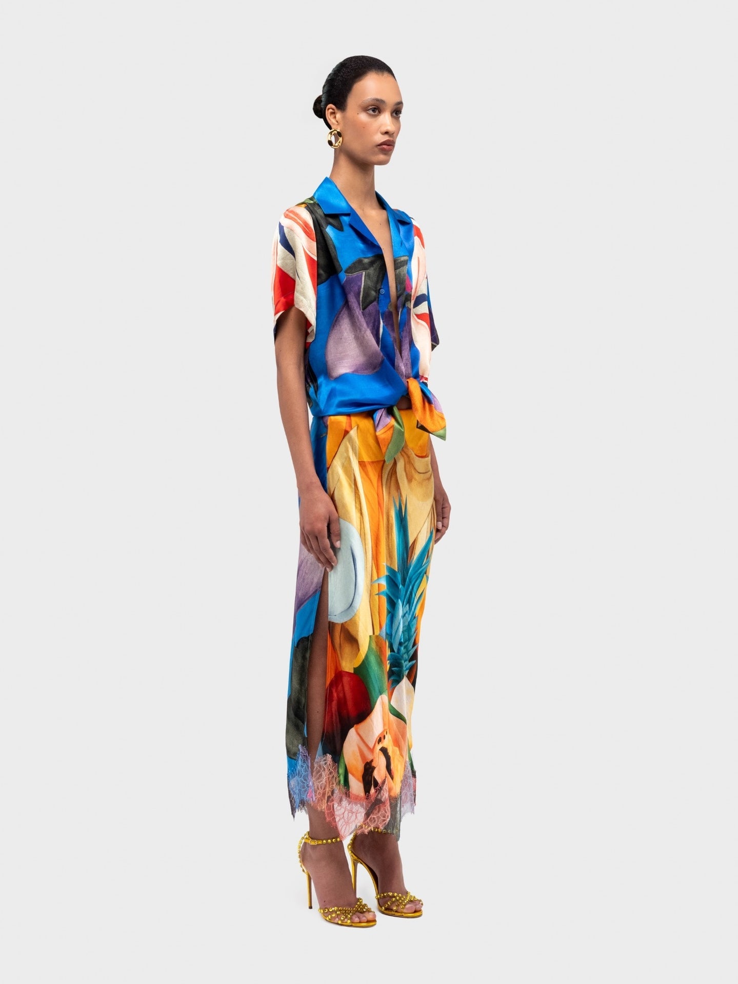Salpicon Silk Skirt