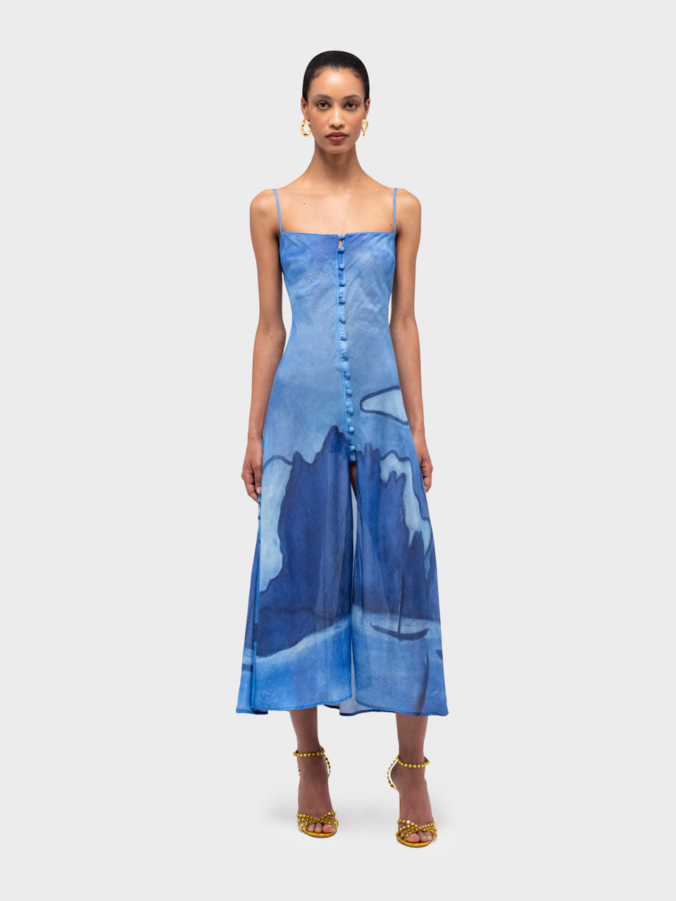 Es Vedra Silk Midi Dress