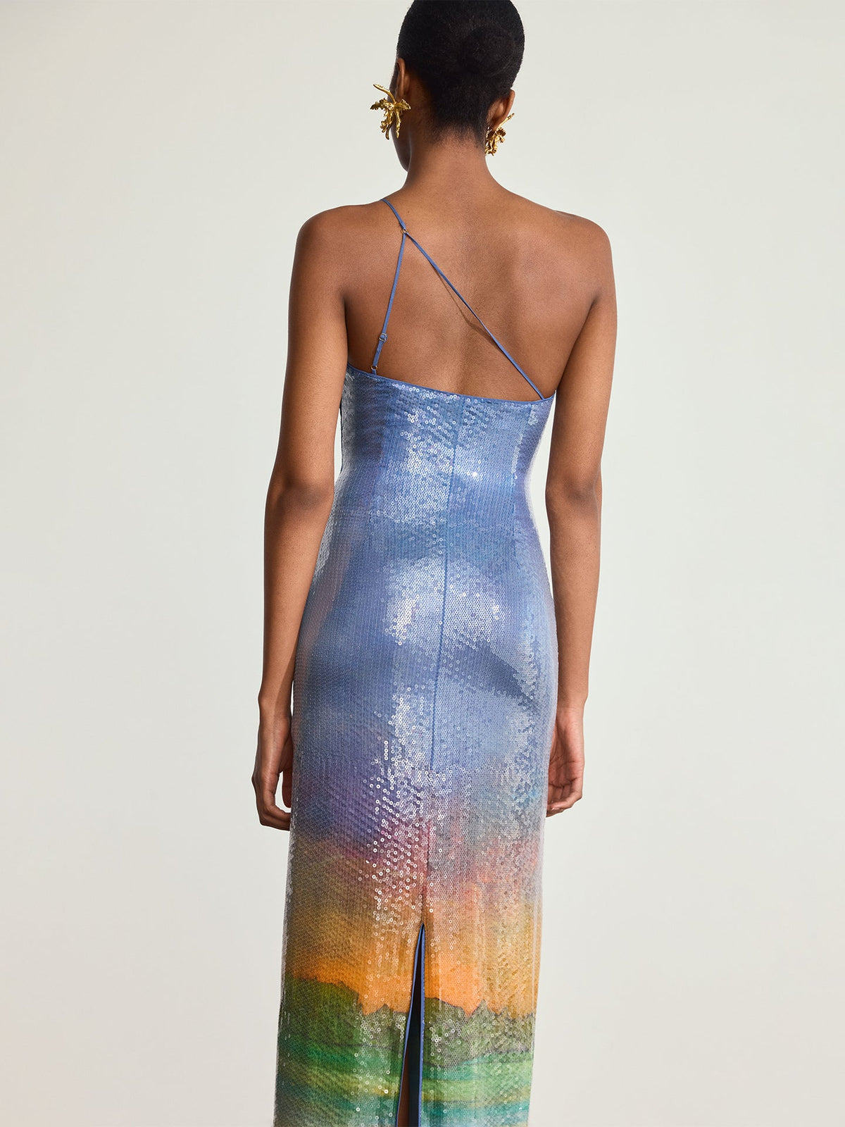 Tormenta Sequined Silk Dress