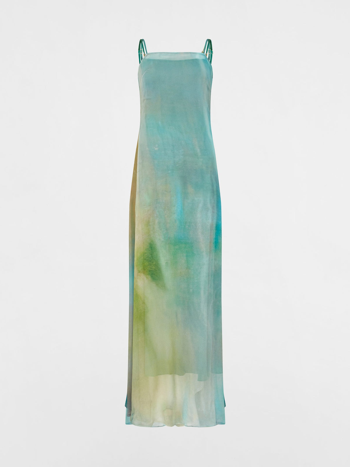 Tormenta Silk Chiffon Long Dress