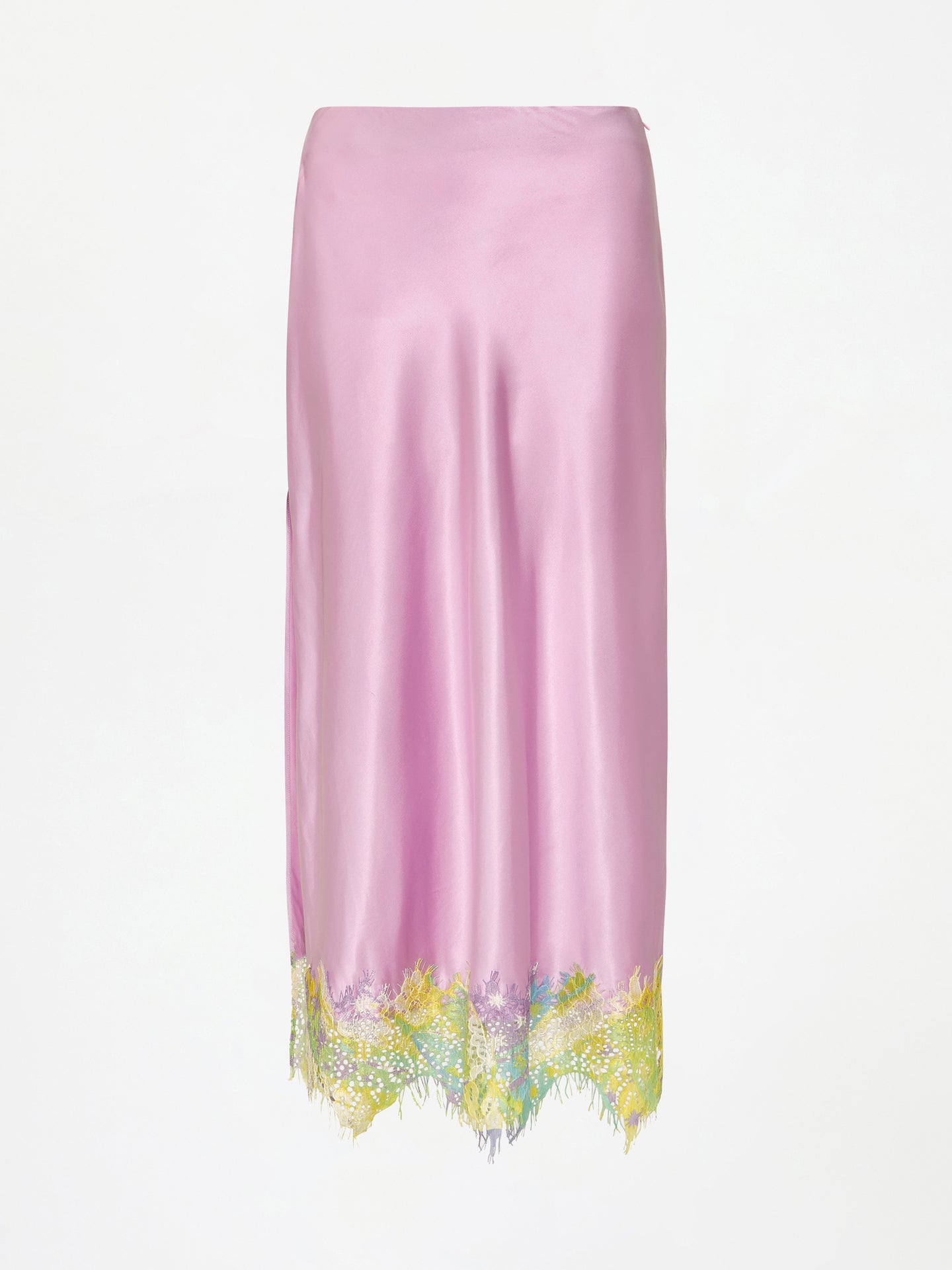 Lila Silk Lace Skirt