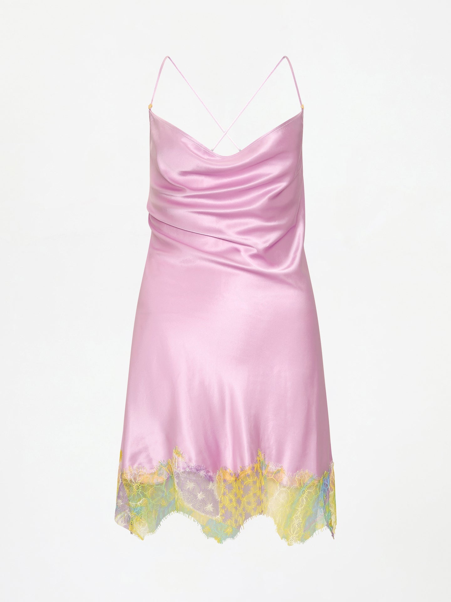 lila silk dress Lila V-Neck Satin Dress (Women)