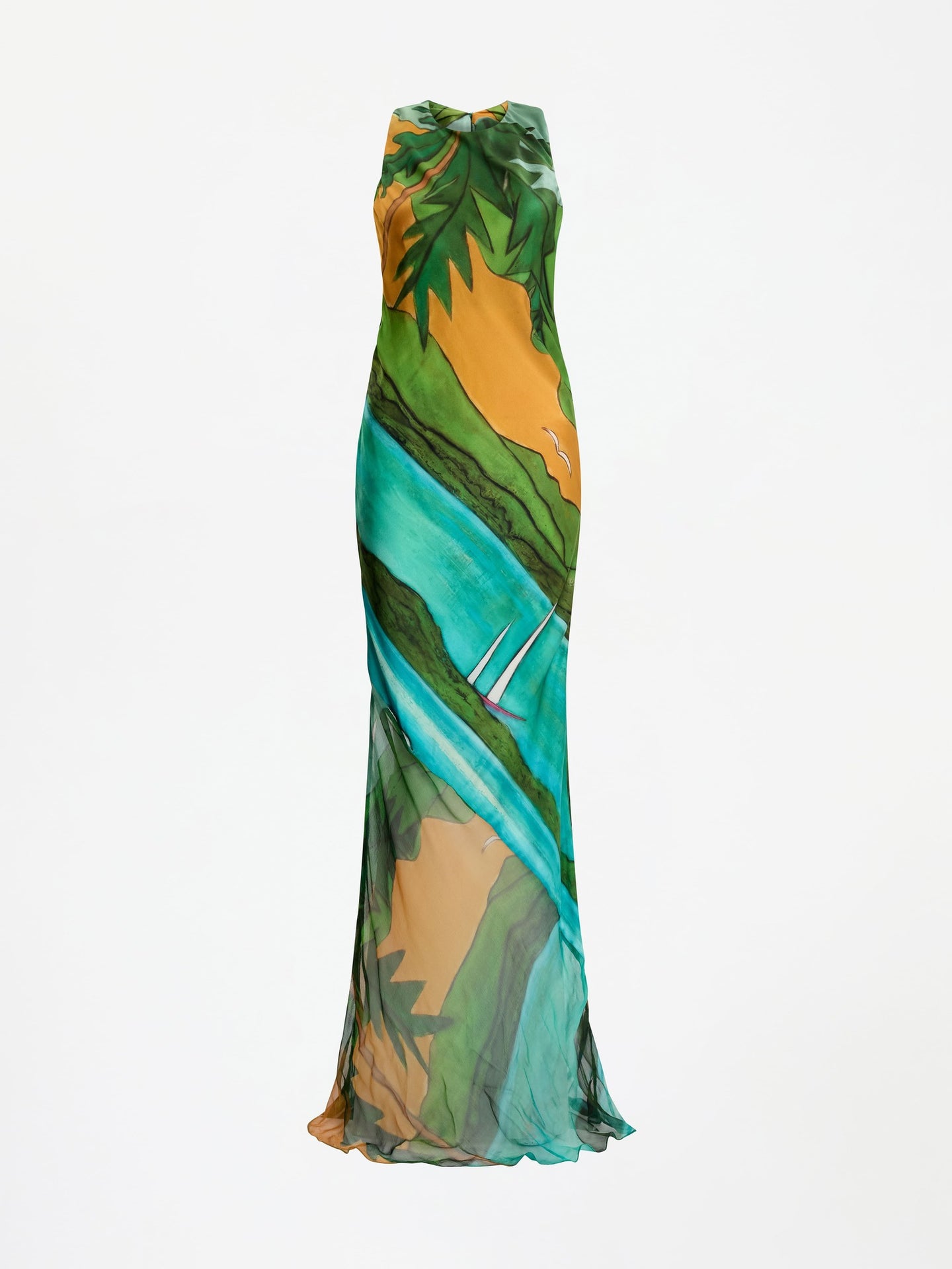 Magdalena Silk Long Dress