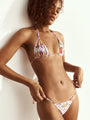 Pajaritos Y Rosas Bikini Top