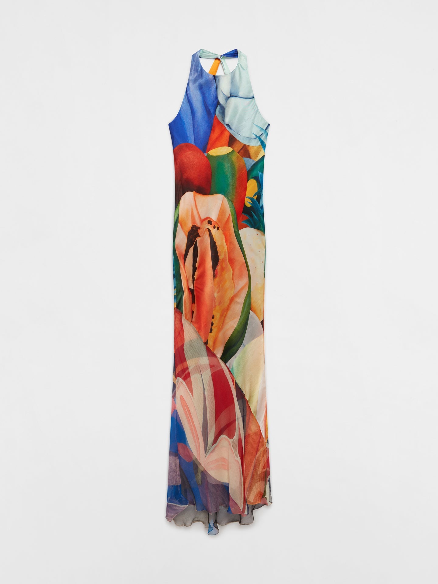 Salpicon Long Silk Dress